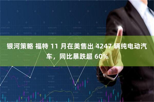 银河策略 福特 11 月在美售出 4247 辆纯电动汽车，同比暴跌超 60%
